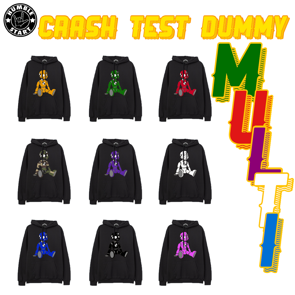 Crash Test Dummy Multi Hoodies